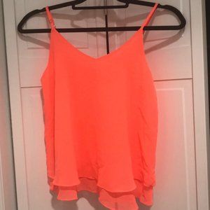 Neon pink fancy tank top